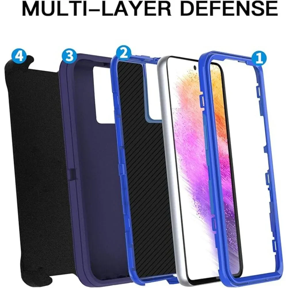 AICase for Samsung Galaxy A73 5G Case (2022) with Belt-Clip Holster